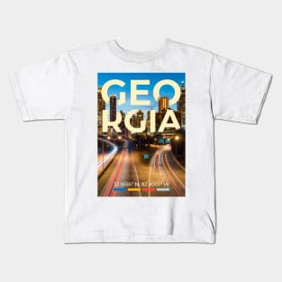 Georgia Travel Poster Kids T-Shirt